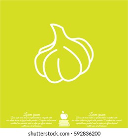 Web line icon. Garlic