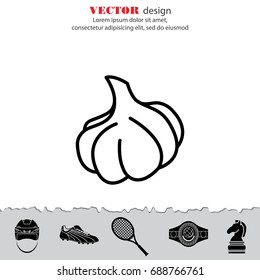 Web line icon. Garlic
