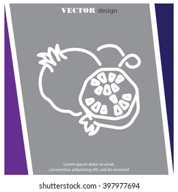 Web line icon. Garnet