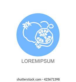 Web line icon. Garnet