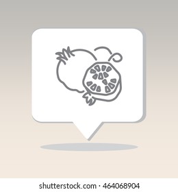 Web line icon. Garnet