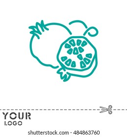 Web line icon. Garnet