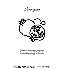 Web line icon. Garnet