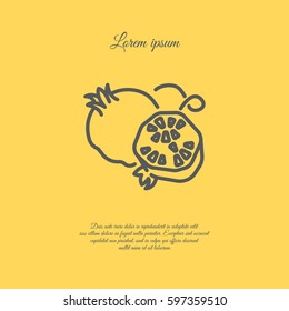 Web line icon. Garnet