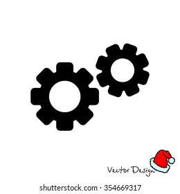 Web line icon. Gears