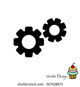 Web line icon. Gears