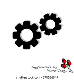 Web line icon. Gears