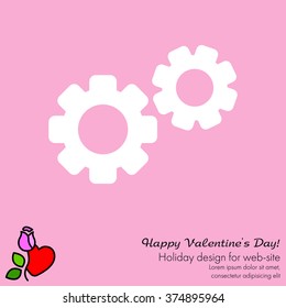 Web line icon. Gears