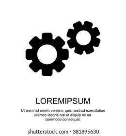 Web line icon. Gears