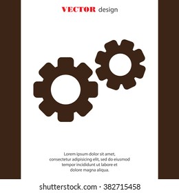 Web line icon. Gears