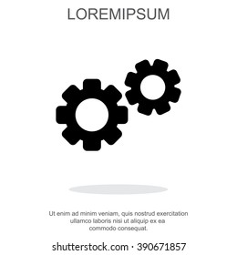 Web line icon. Gears