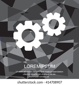 Web line icon. Gears