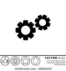 Web line icon. Gears