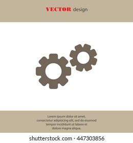 Web line icon. Gears