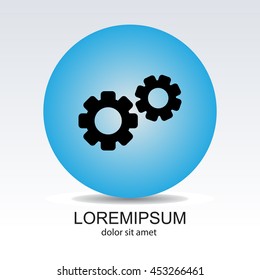 Web line icon. Gears