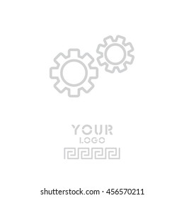 Web line icon. Gears