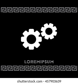 Web line icon. Gears