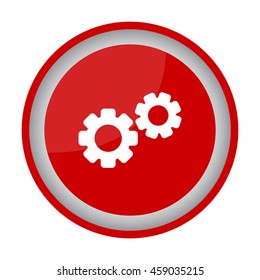 Web line icon. Gears