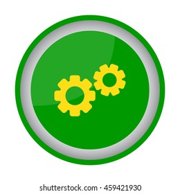 Web line icon. Gears