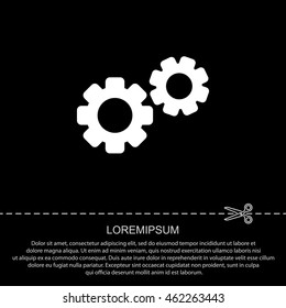 Web line icon. Gears