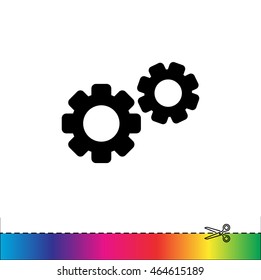 Web line icon. Gears