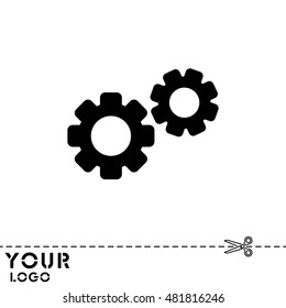 Web line icon. Gears