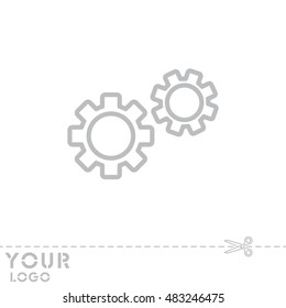 Web line icon. Gears