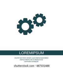 Web line icon. Gears
