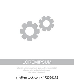 Web line icon. Gears