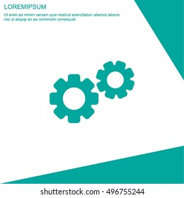 Web line icon. Gears
