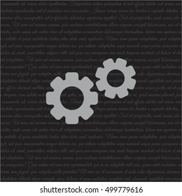 Web line icon. Gears