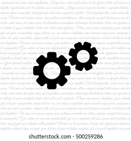 Web line icon. Gears