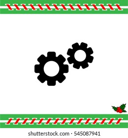 Web line icon. Gears