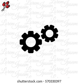 Web line icon. Gears