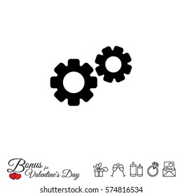 Web line icon. Gears