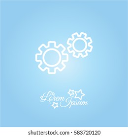 Web line icon. Gears
