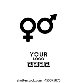 Web line icon. Gender symbol, Symbols of men and women