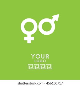 Web line icon. Gender symbol, Symbols of men and women