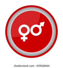 Web line icon. Gender symbol, Symbols of men and women