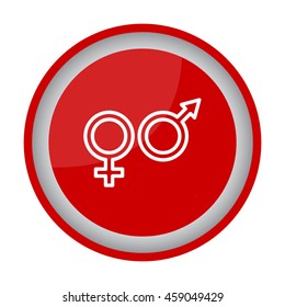 Web line icon. Gender symbol, Symbols of men and women