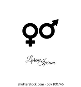 Web line icon. Gender symbol, Symbols of men and women