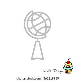 Web line icon. Globe