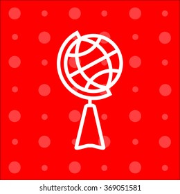Web line icon. Globe