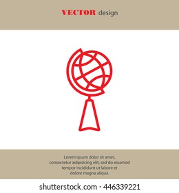 Web line icon. Globe