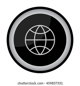 Web line icon. Globe