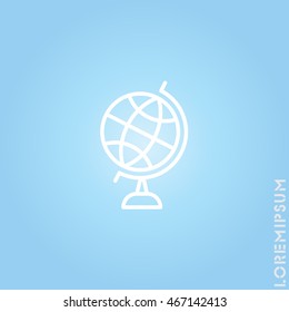 Web line icon. Globe