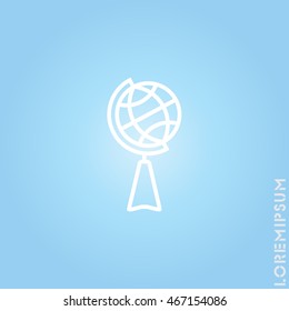 Web line icon. Globe