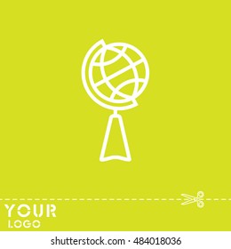 Web line icon. Globe