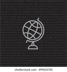 Web line icon. Globe