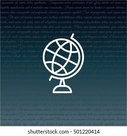 Web line icon. Globe
